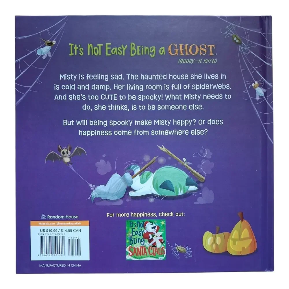 Target Exclusive It's Not Easy Being a Ghost HC Book + Pumpkin Stencils NEW